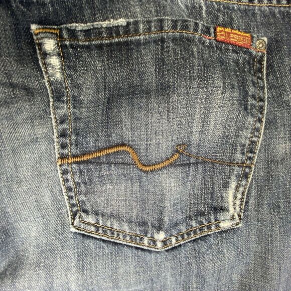 Seven 7 for All Mankind Jeans Men's Size 40 Austyn Straight Leg Dark Wash Blue - Picture 11 of 16